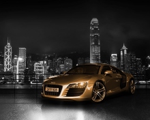 Gold And Black Luxury Audi wallpaper 220x176