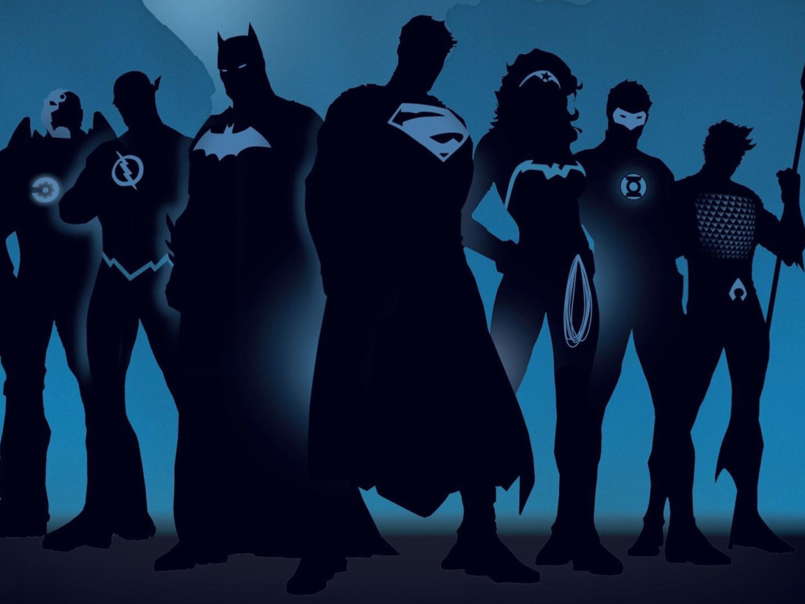 Das DC Comics Superheroes Wallpaper 1152x864