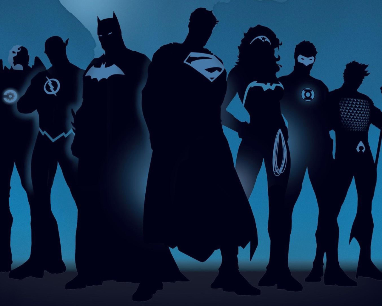 Das DC Comics Superheroes Wallpaper 1280x1024