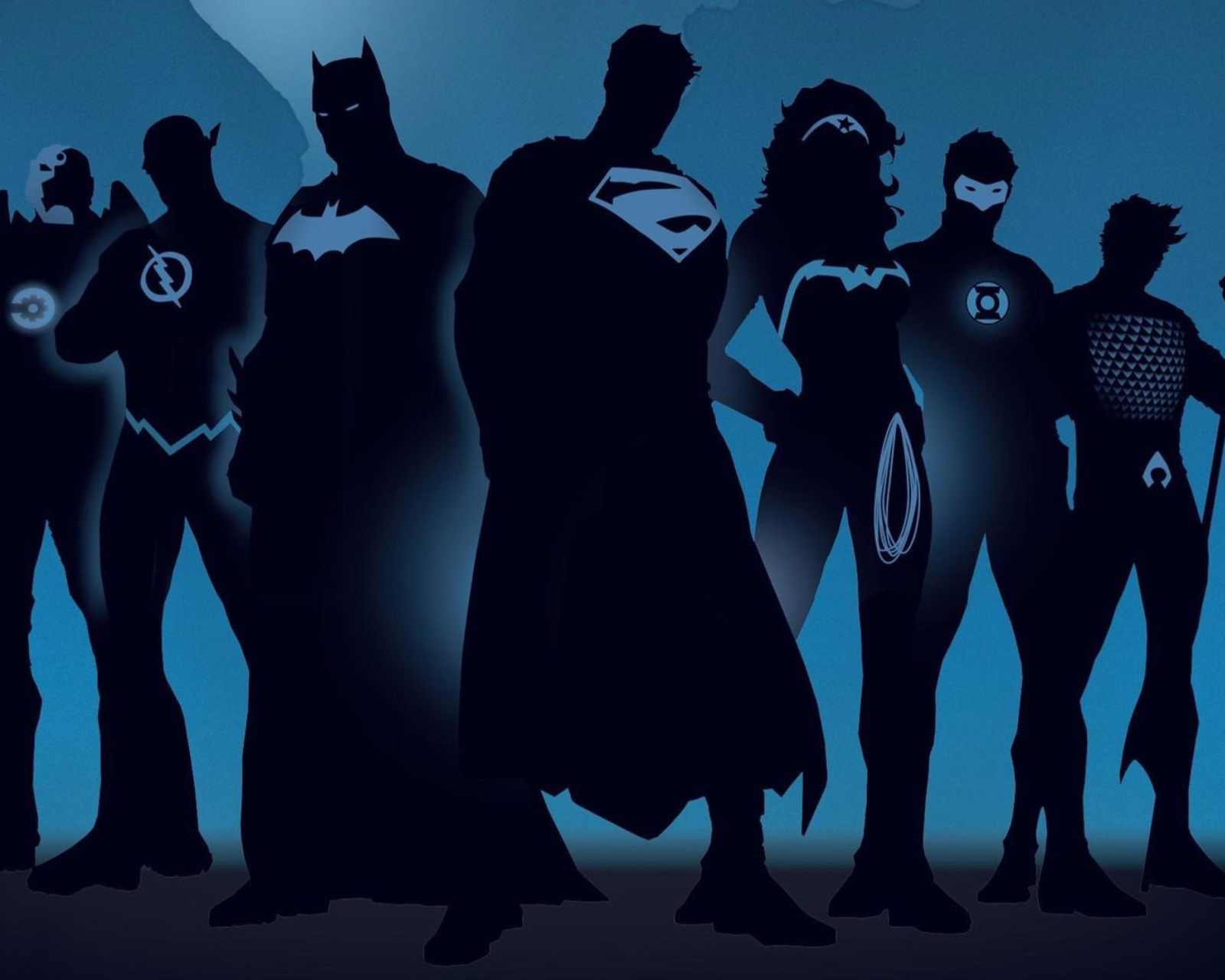 Das DC Comics Superheroes Wallpaper 1600x1280