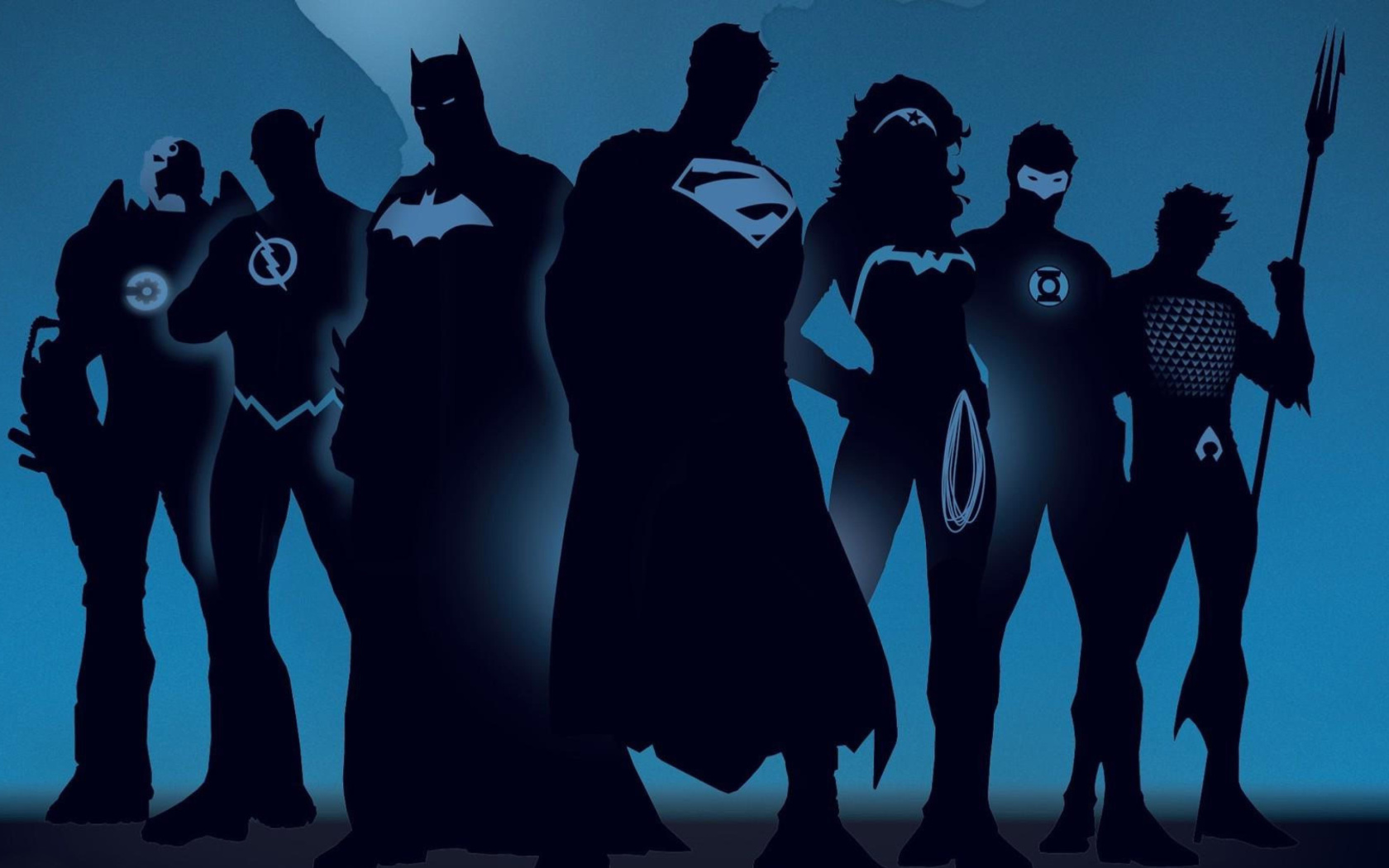 Das DC Comics Superheroes Wallpaper 1680x1050