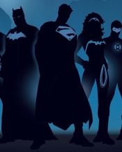 Das DC Comics Superheroes Wallpaper 176x220