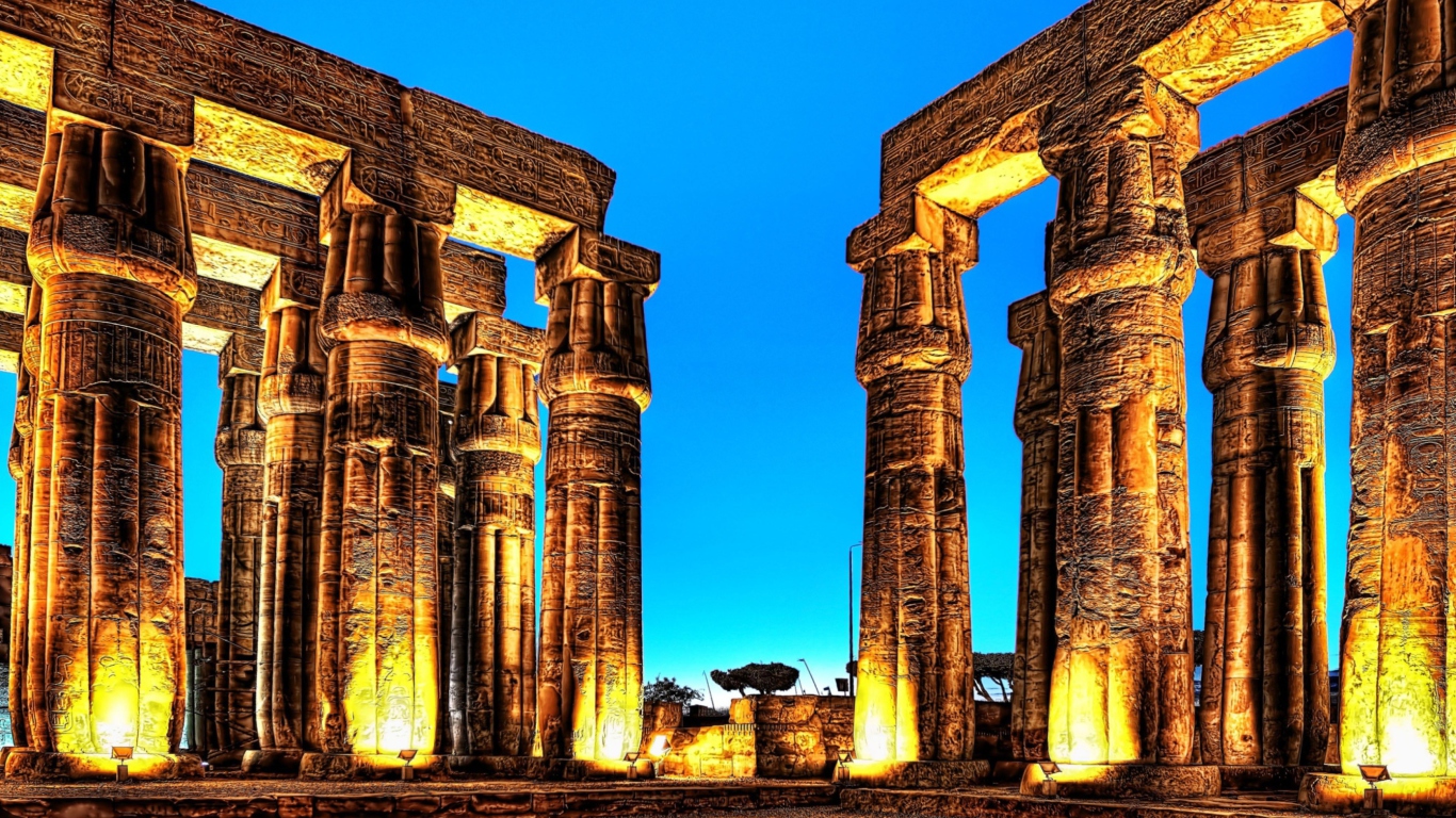 Fondo de pantalla Luxor In Egypt 1366x768