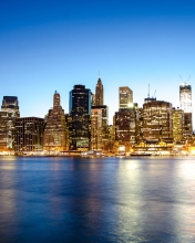 Das Manhattan Skyline Wallpaper 176x220