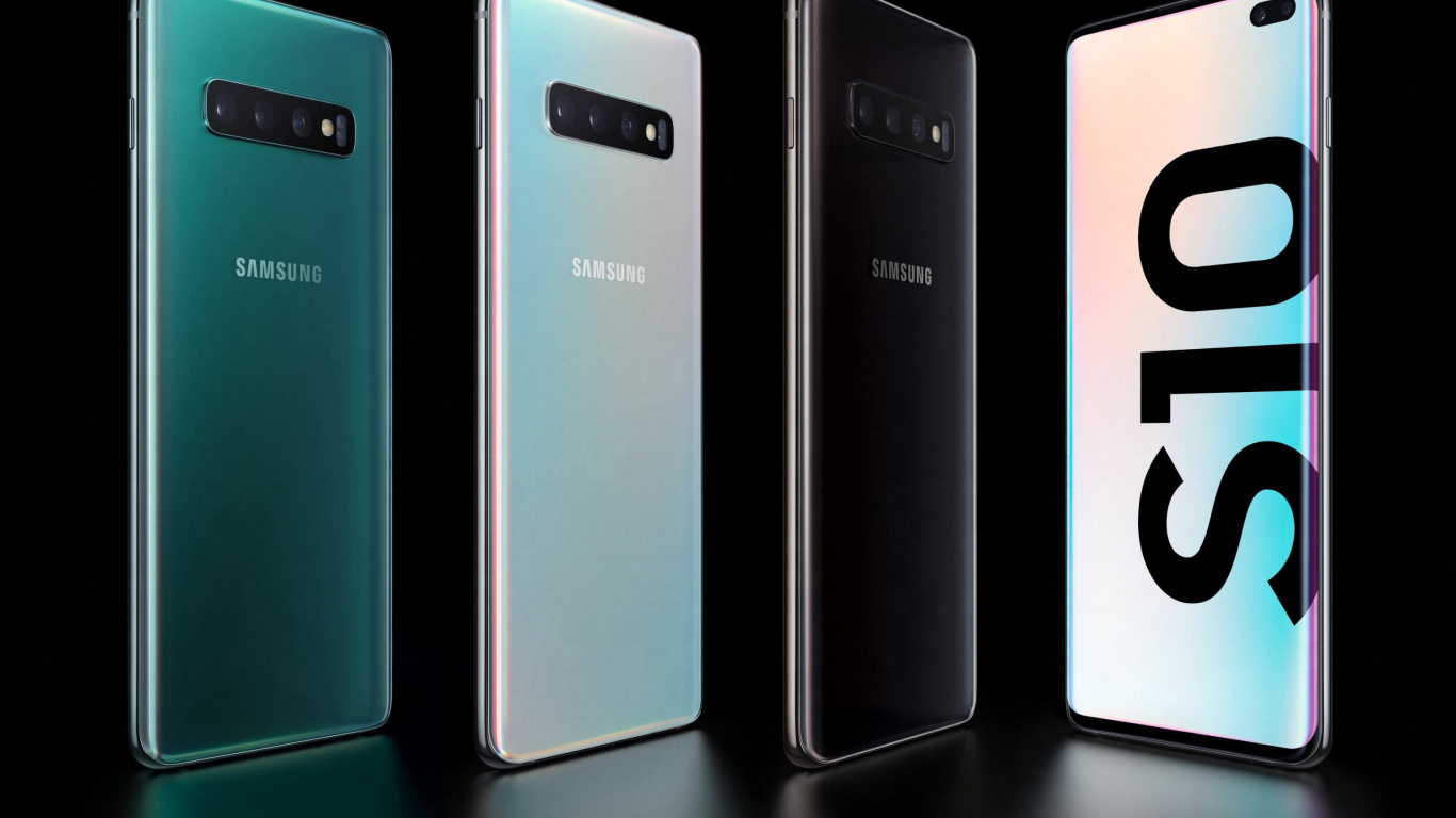 Обои Samsung Galaxy S10 1366x768