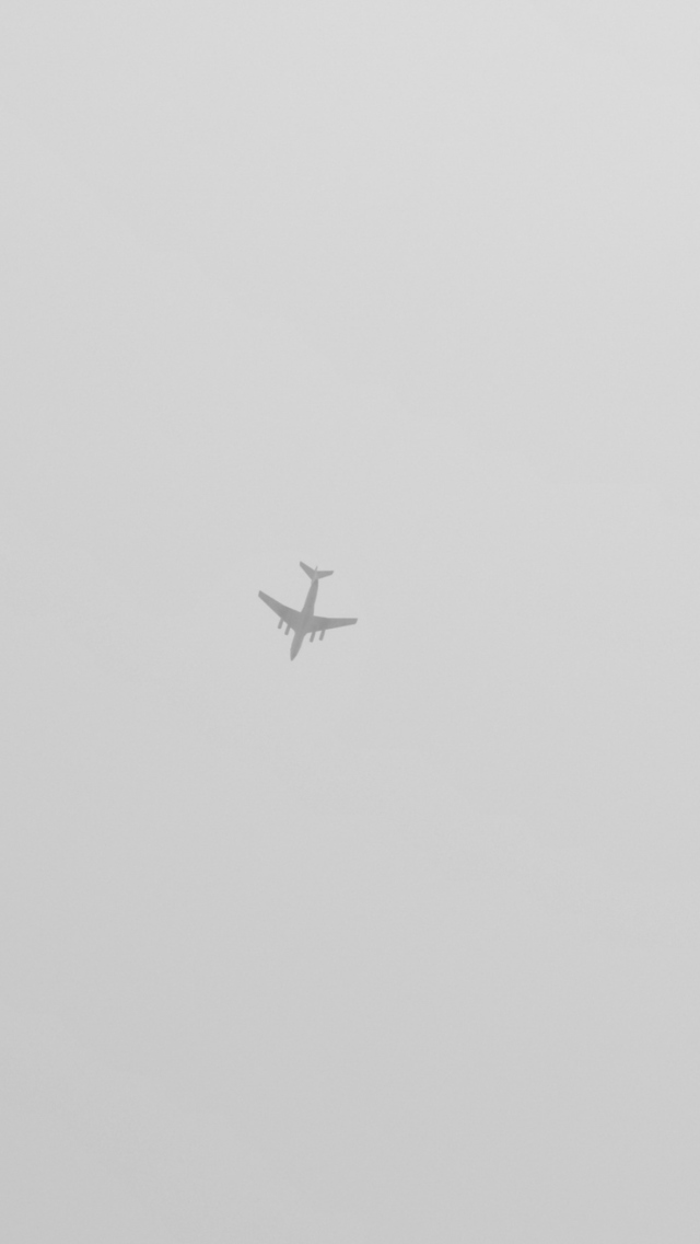 Fondo de pantalla Airplane High In The Sky 640x1136