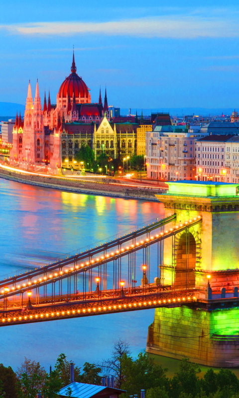 Fondo de pantalla Budapest - Hungarian Parliament Building 480x800
