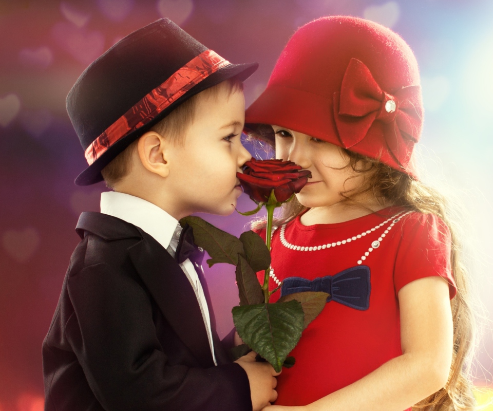 Cute Couple wallpaper 960x800