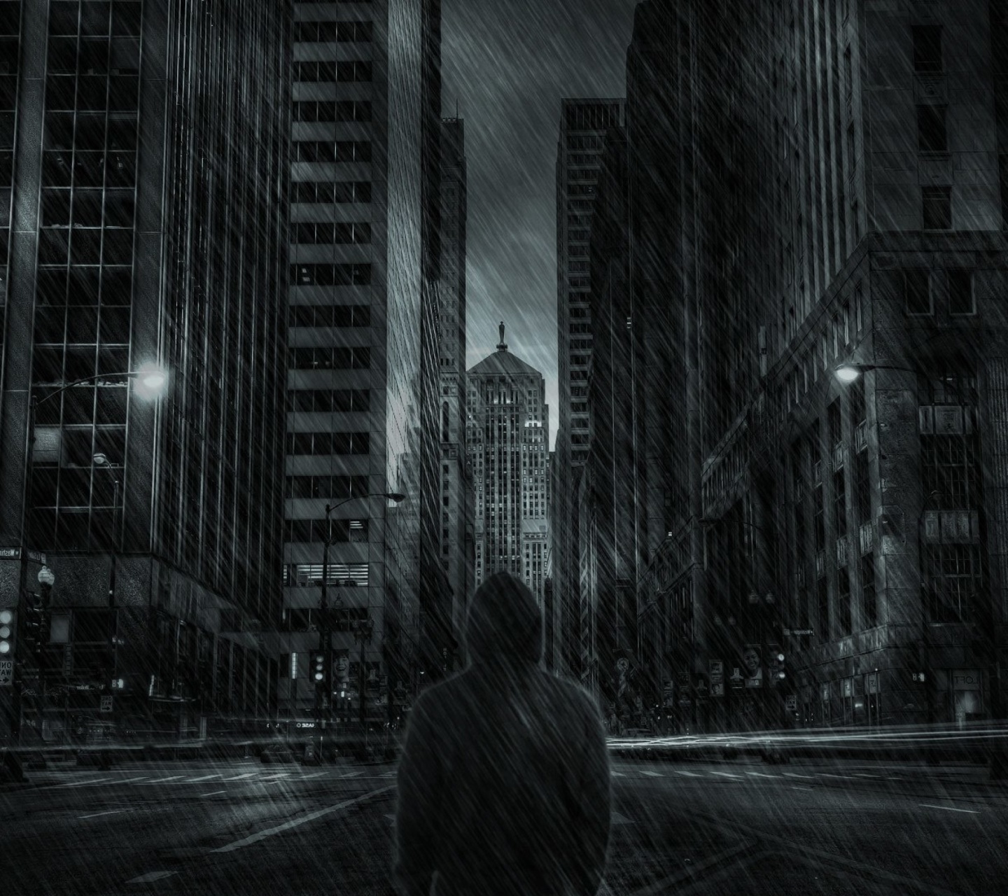 Das Dark City HD Wallpaper 1440x1280