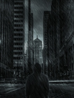 Das Dark City HD Wallpaper 240x320