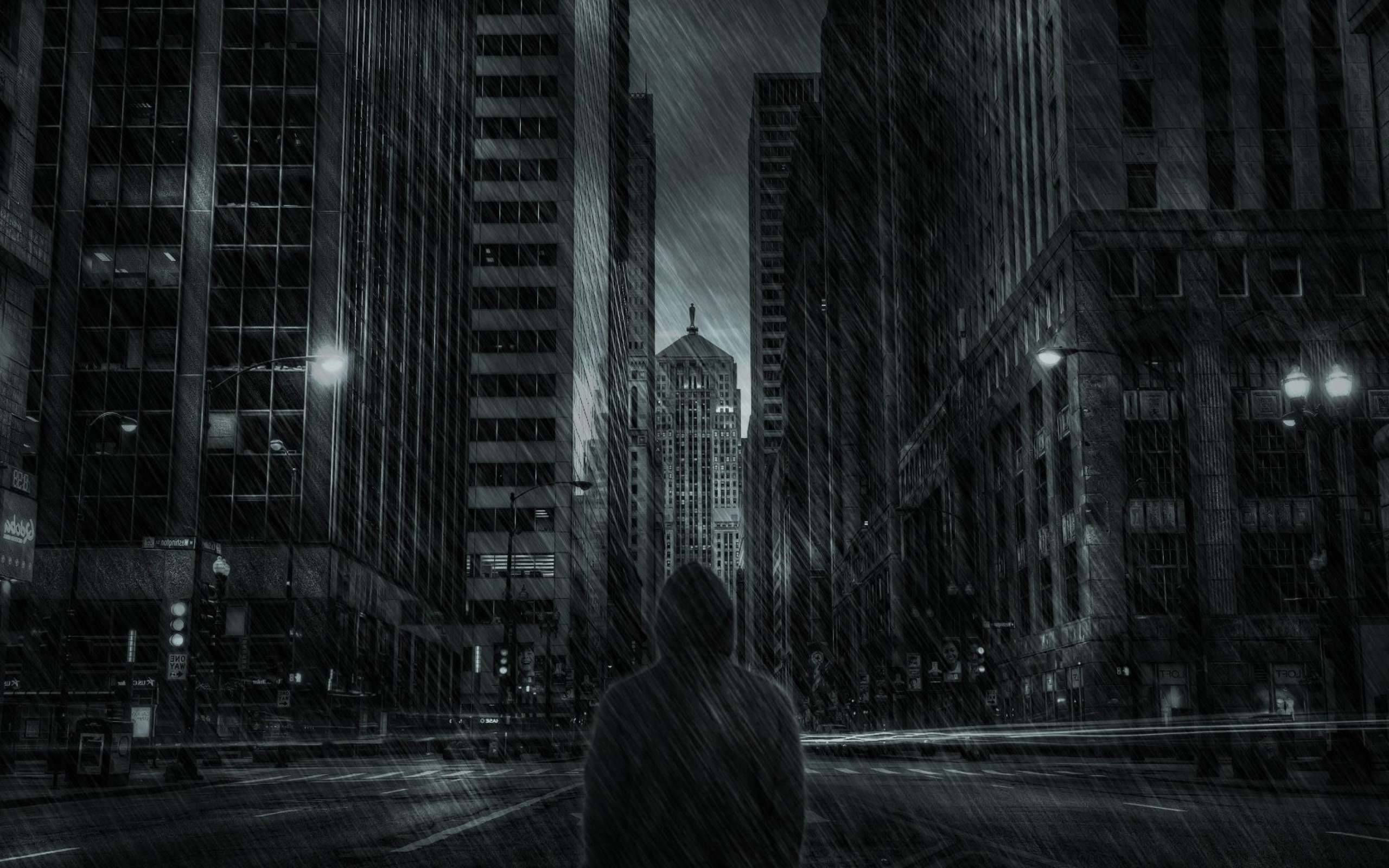 Das Dark City HD Wallpaper 2560x1600