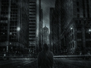 Dark City HD wallpaper 320x240