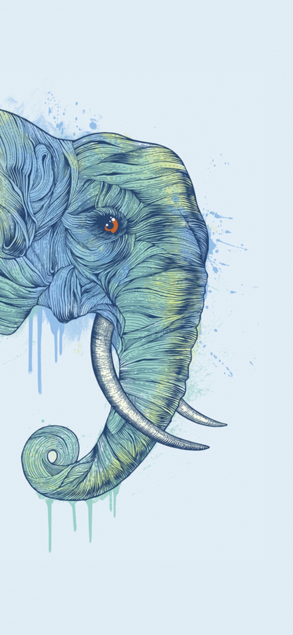 Elephan Head wallpaper 1170x2532
