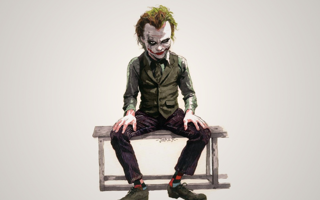 Das The Dark Knight, Joker Wallpaper 1280x800
