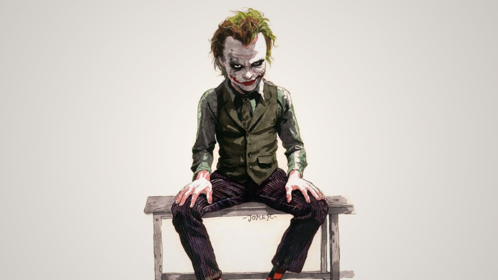 Fondo de pantalla The Dark Knight, Joker 1600x900