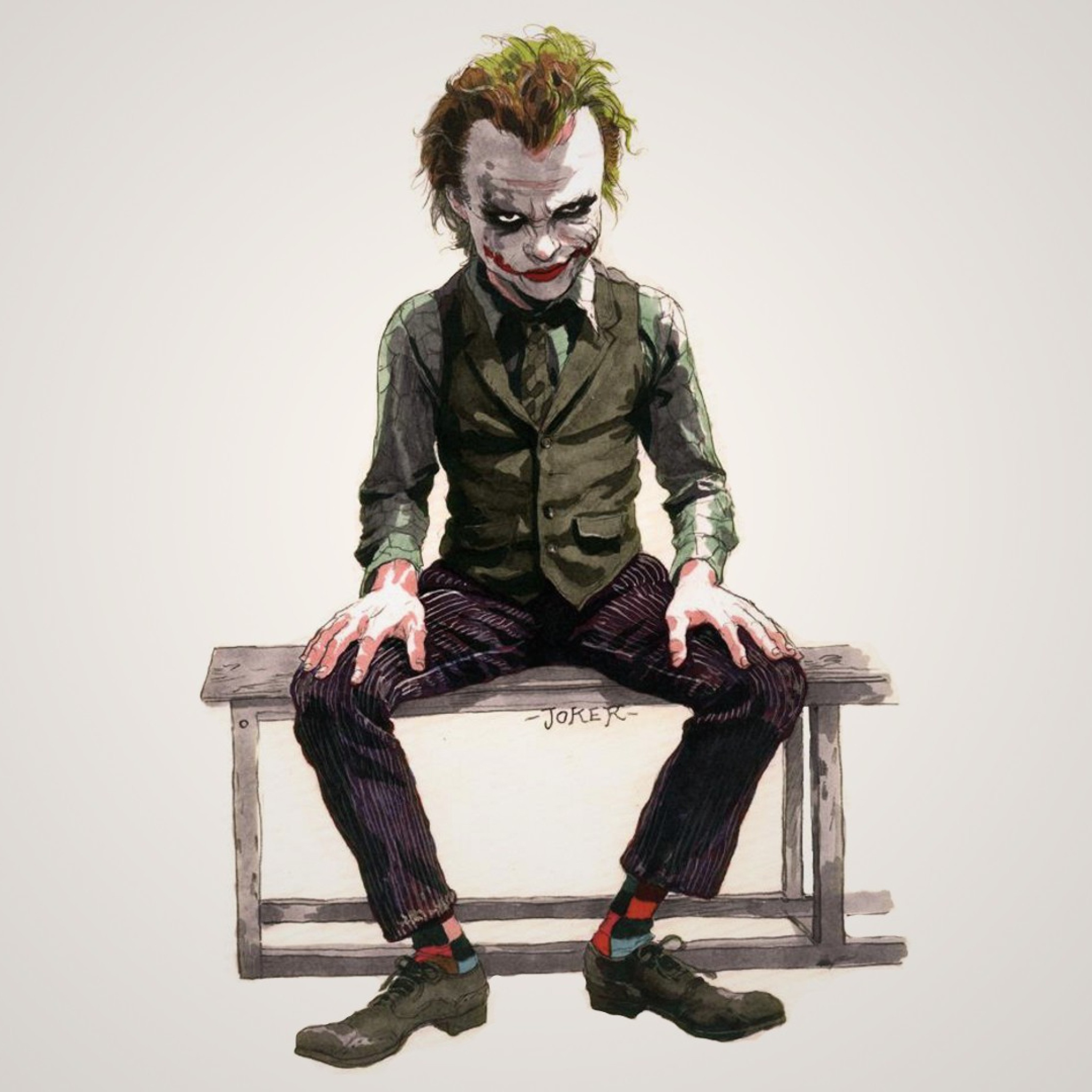 Fondo de pantalla The Dark Knight, Joker 2048x2048