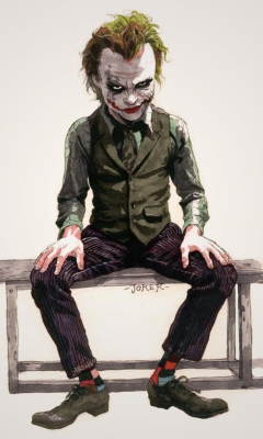 Das The Dark Knight, Joker Wallpaper 240x400