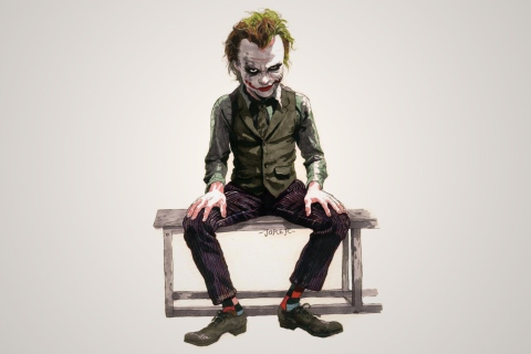 Das The Dark Knight, Joker Wallpaper 480x320