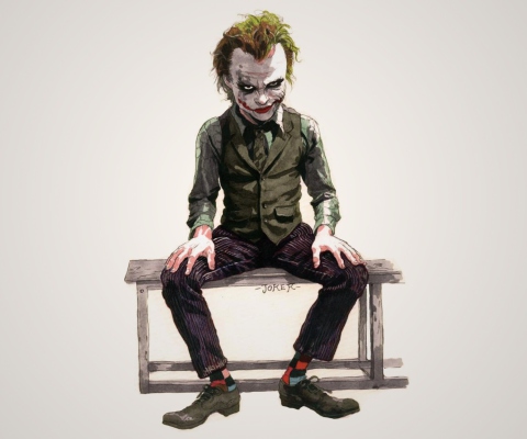 Das The Dark Knight, Joker Wallpaper 480x400