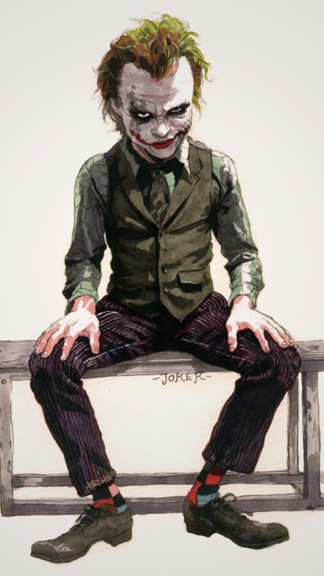 The Dark Knight, Joker wallpaper 640x1136