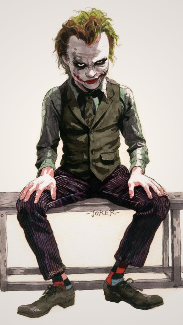 Das The Dark Knight, Joker Wallpaper 750x1334