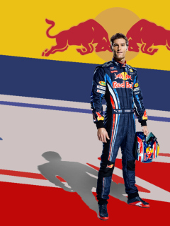 Sebastian Vettel Red Bull wallpaper 240x320