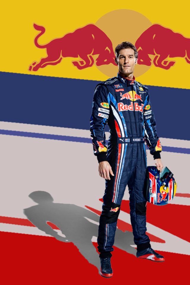 Fondo de pantalla Sebastian Vettel Red Bull 640x960