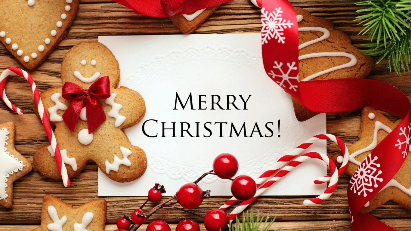 Merry Christmas HD wallpaper 1366x768