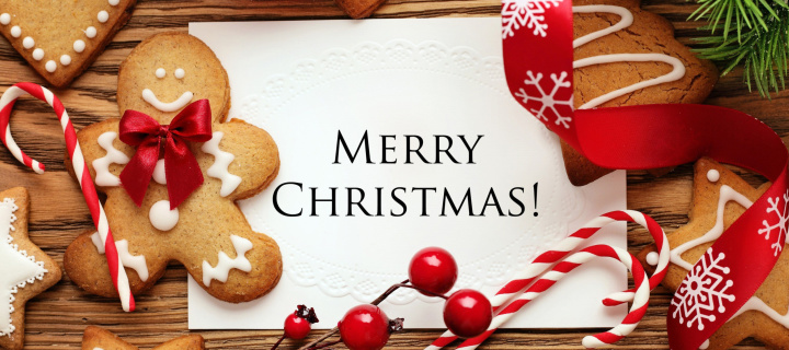 Merry Christmas HD wallpaper 720x320