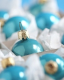 Turquoise Christmas Tree Balls screenshot #1 128x160