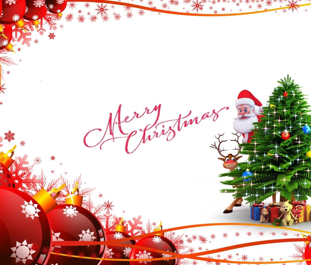 Fondo de pantalla Merry Christmas Card 1200x1024