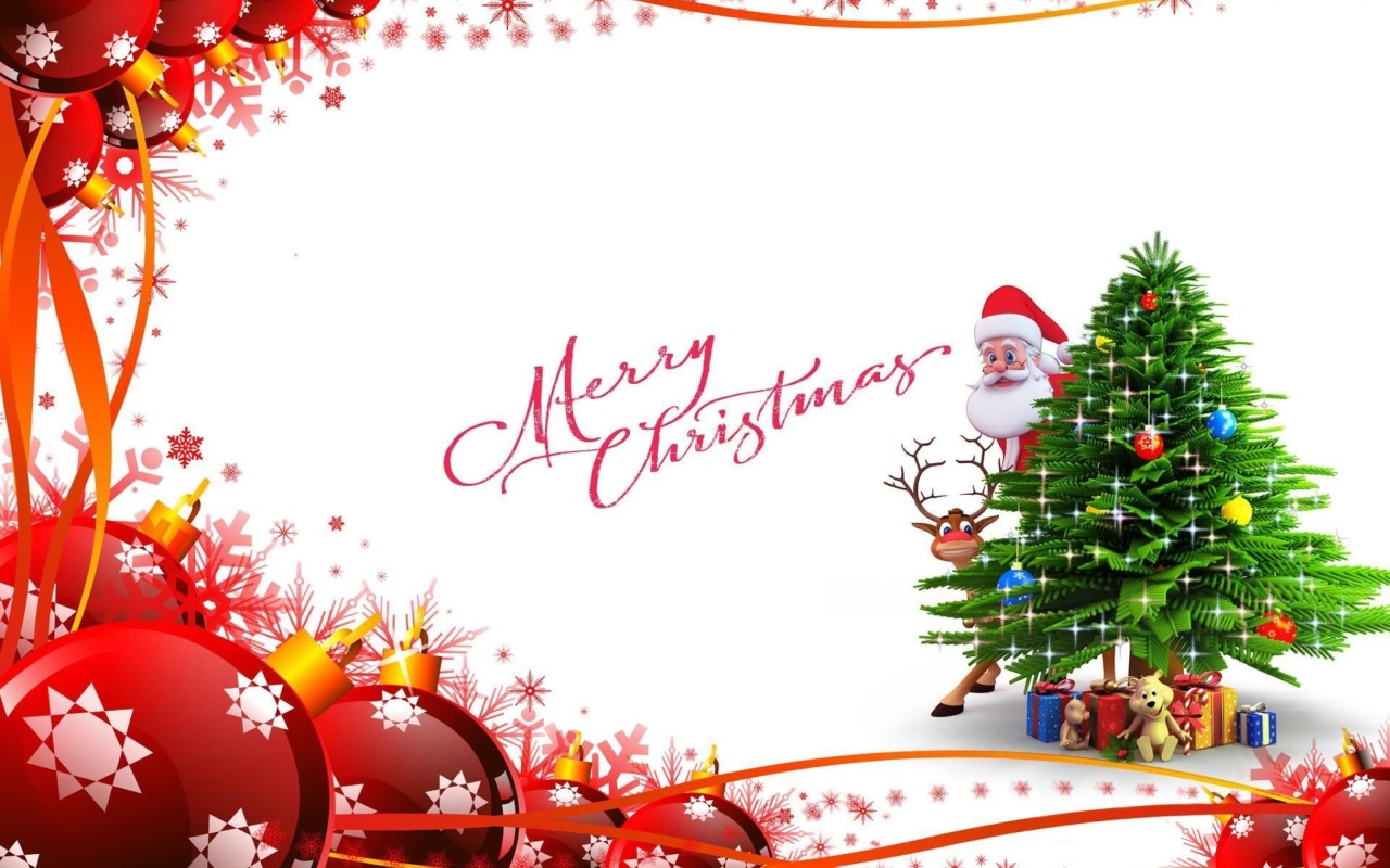 Fondo de pantalla Merry Christmas Card 1280x800