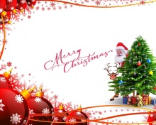 Fondo de pantalla Merry Christmas Card 220x176