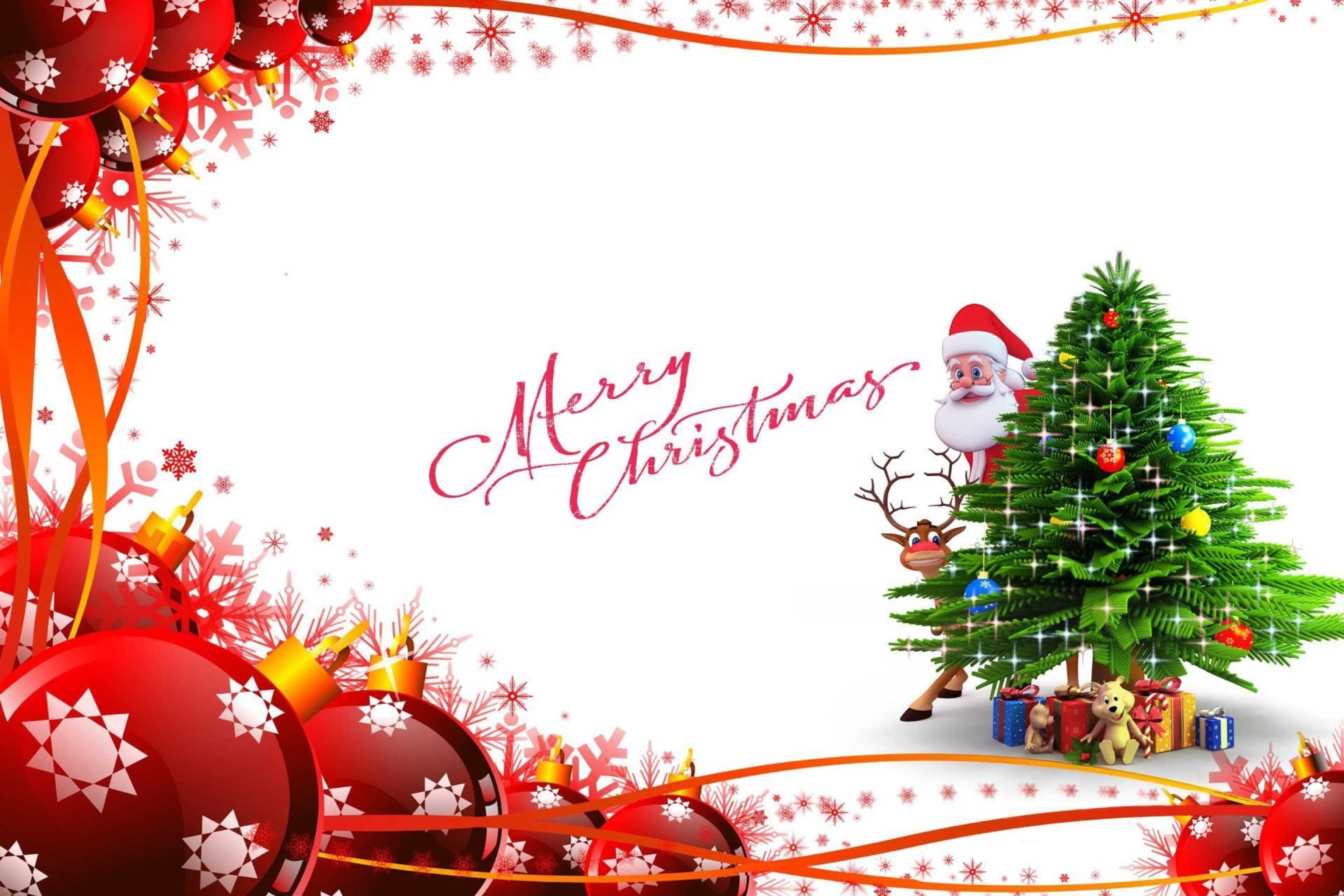 Fondo de pantalla Merry Christmas Card 2880x1920