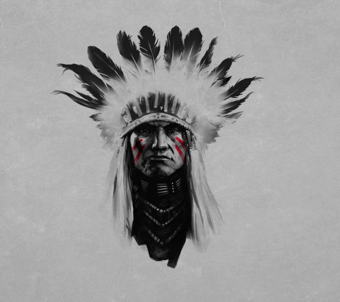Das Indian Chief Wallpaper 1080x960