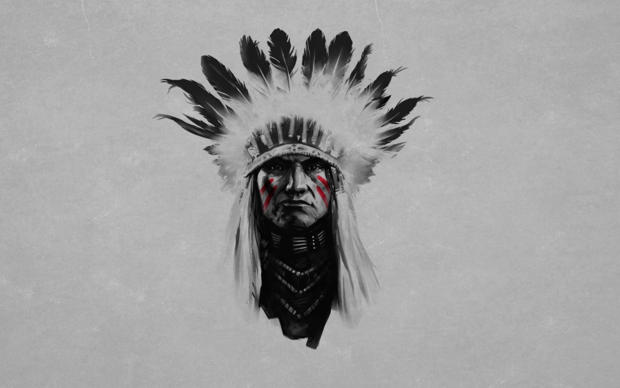 Das Indian Chief Wallpaper 1280x800