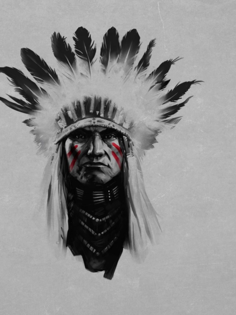 Sfondi Indian Chief 480x640