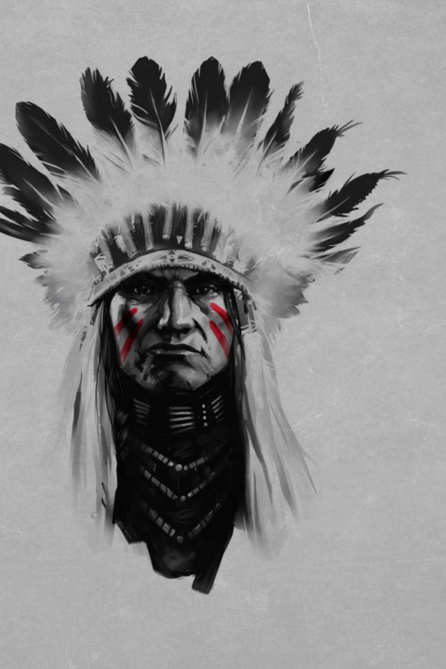 Sfondi Indian Chief 640x960