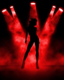 Das Red Lights Dance Wallpaper 128x160