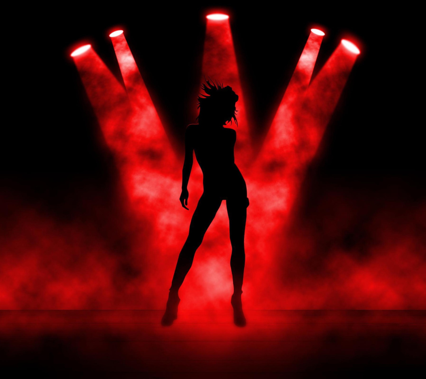 Red Lights Dance wallpaper 1440x1280