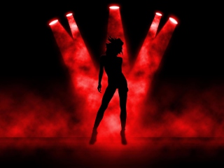 Das Red Lights Dance Wallpaper 320x240