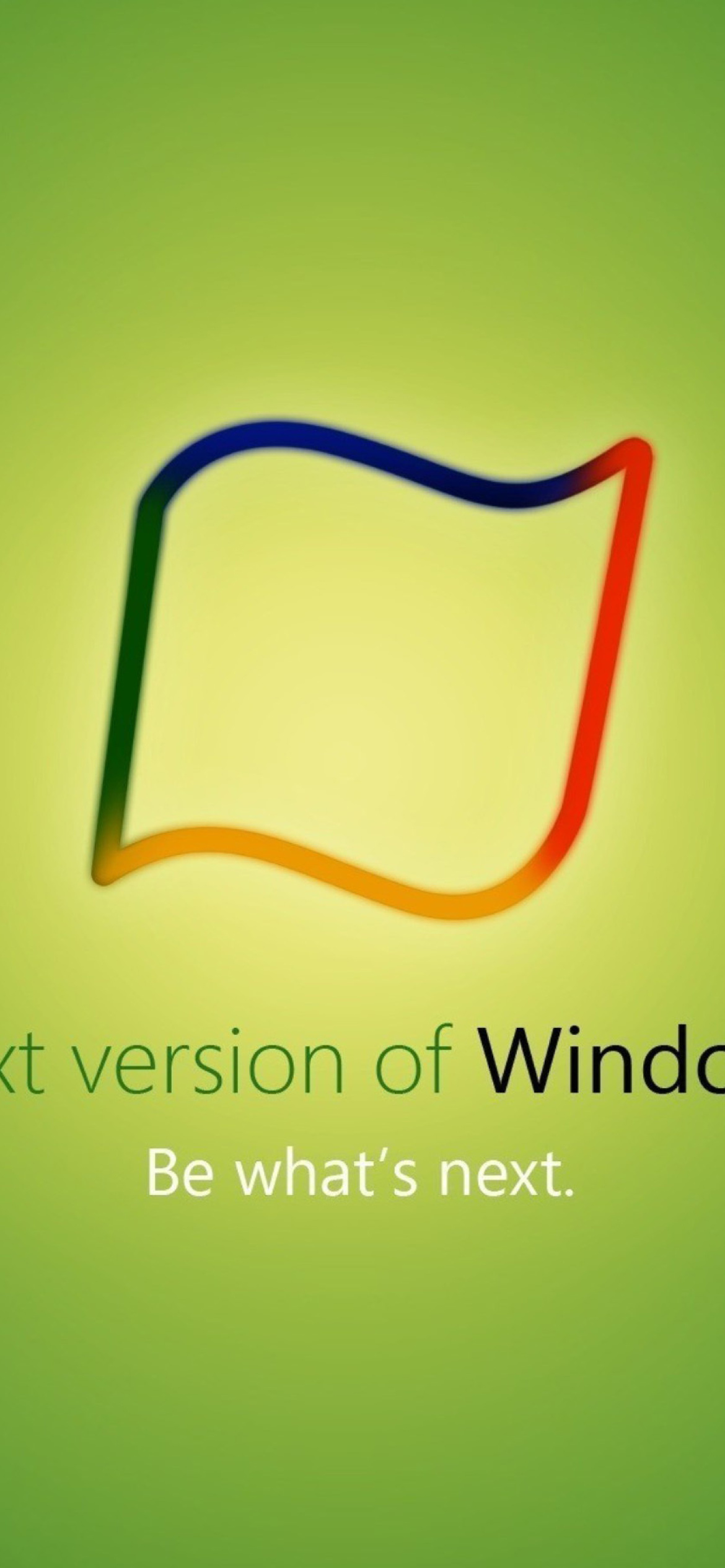 Обои Windows 8 Green Edition 1170x2532