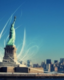 Das Statue Of Liberty Wallpaper 128x160
