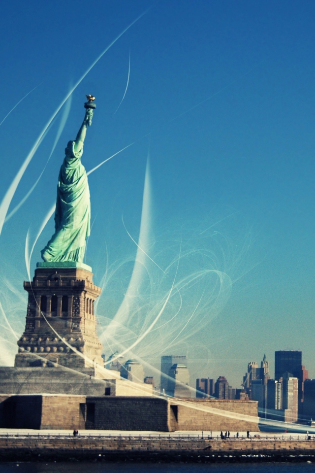 Das Statue Of Liberty Wallpaper 640x960