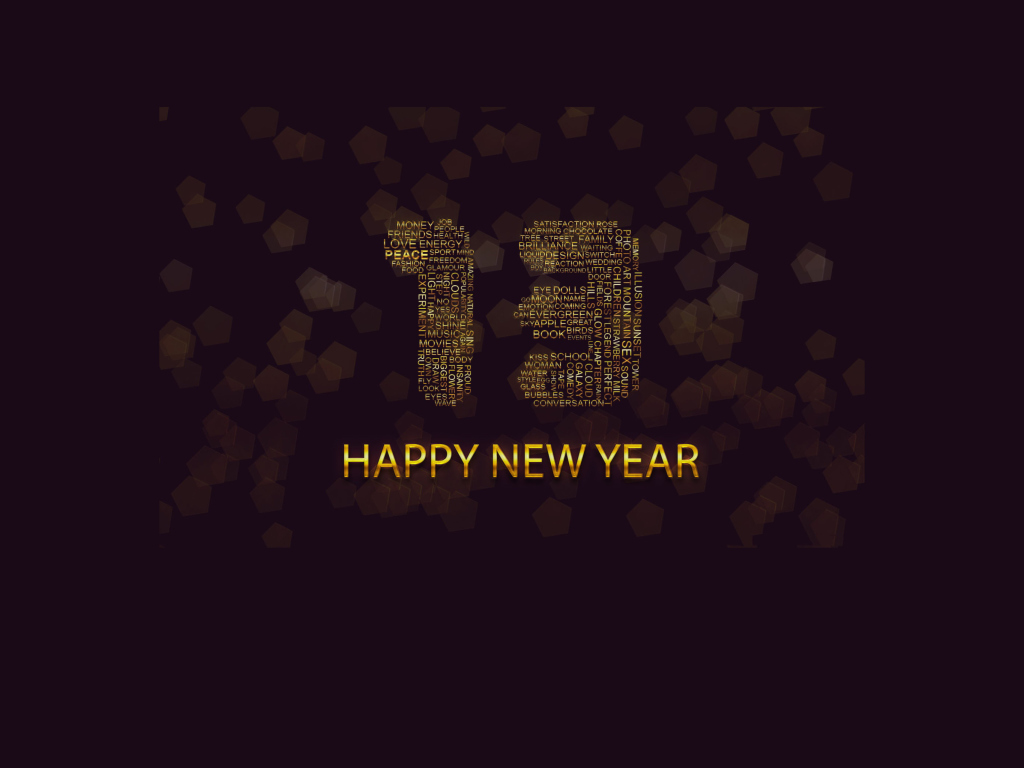 Das Happy New Year 2013 Wallpaper 1024x768