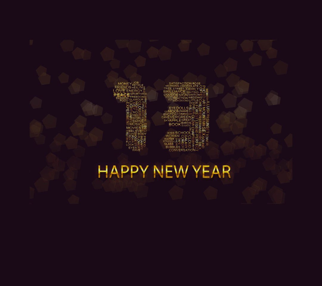 Обои Happy New Year 2013 1080x960