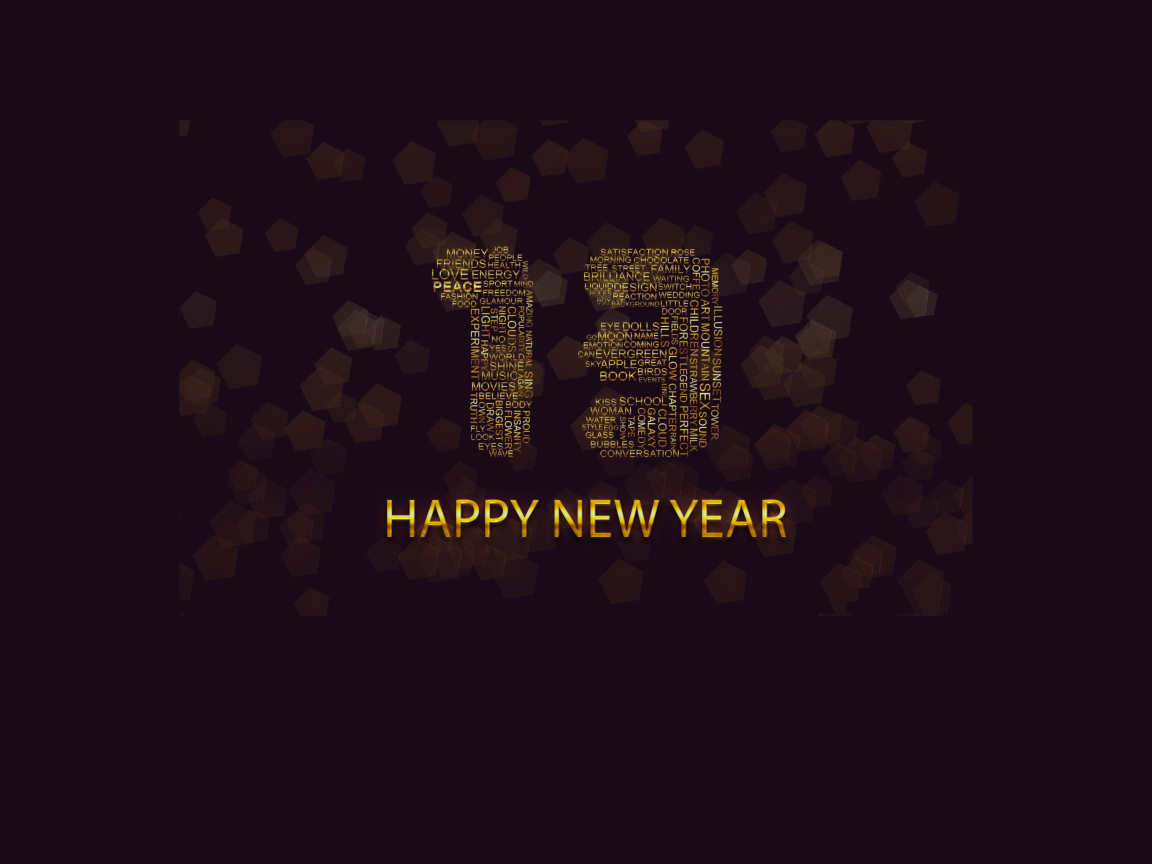 Screenshot №1 pro téma Happy New Year 2013 1152x864