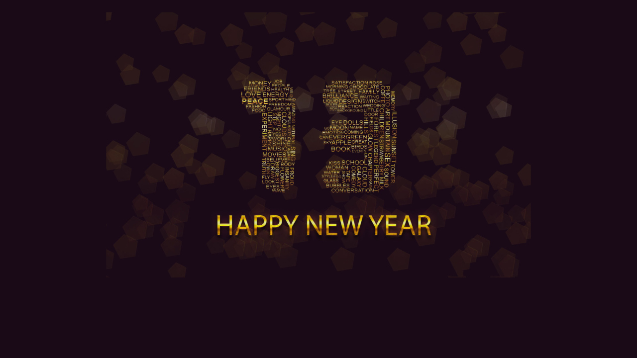 Happy New Year 2013 wallpaper 1280x720