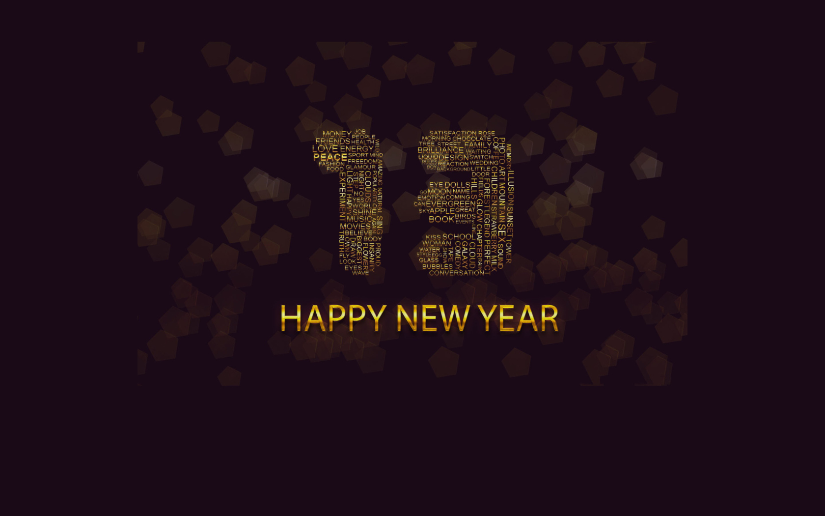 Happy New Year 2013 wallpaper 1680x1050