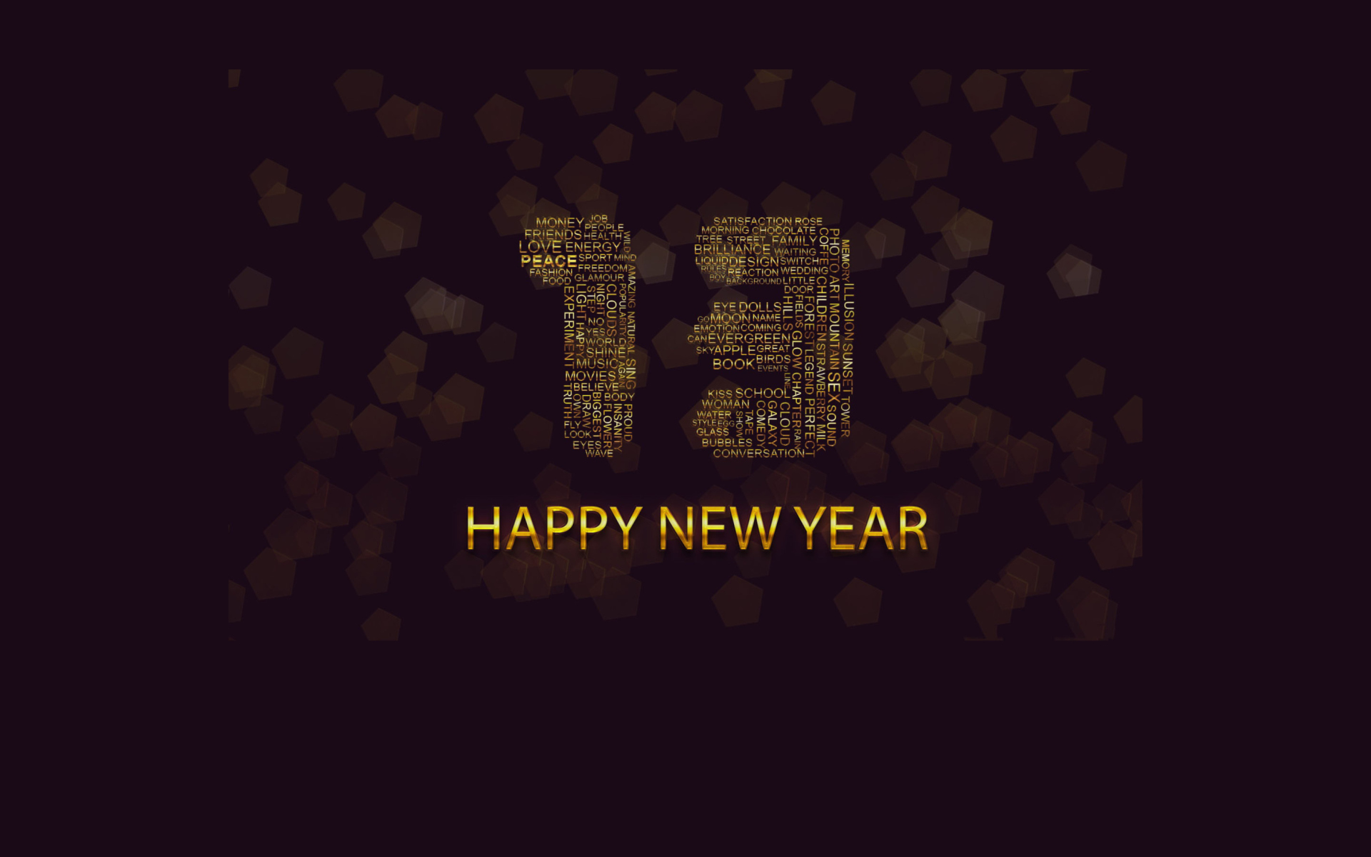 Happy New Year 2013 wallpaper 1920x1200